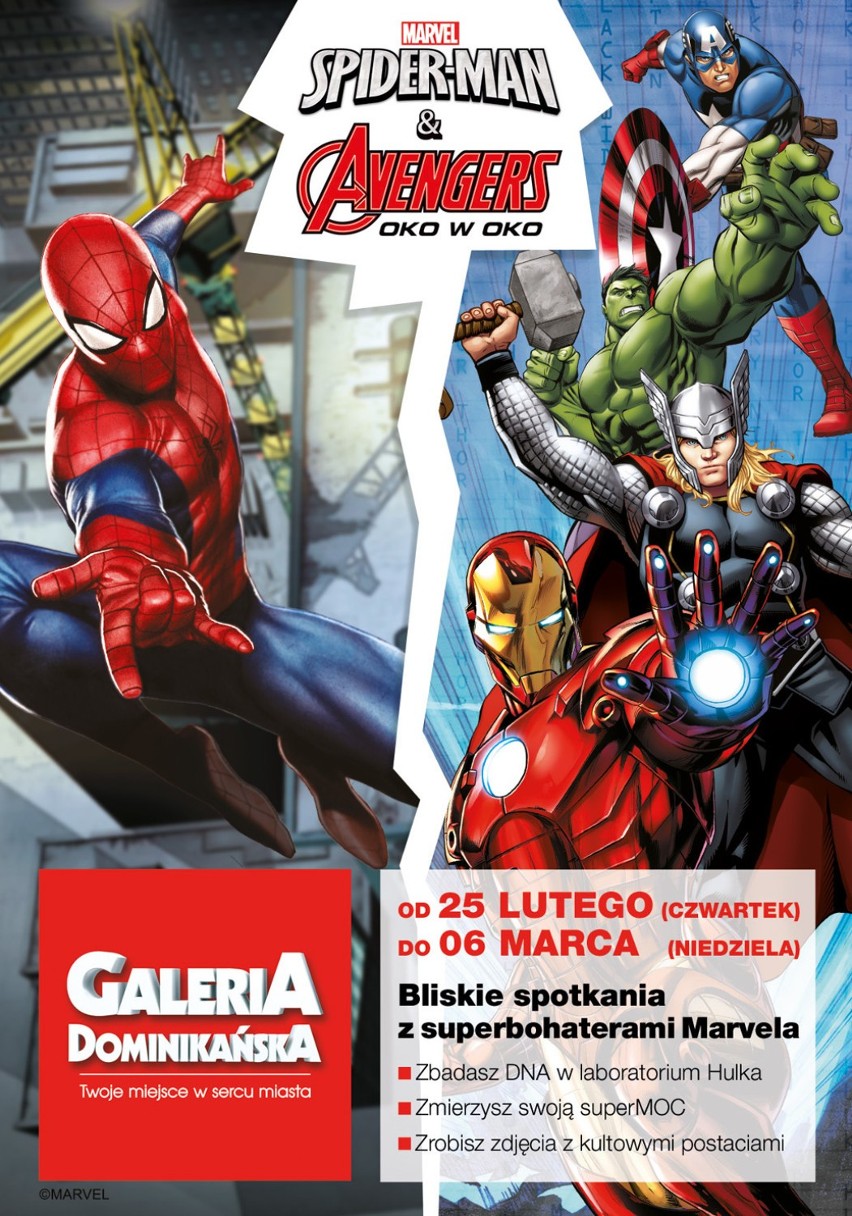 Marvel Spider-Man i Avengers  w Galerii Dominikańskiej
do 6...