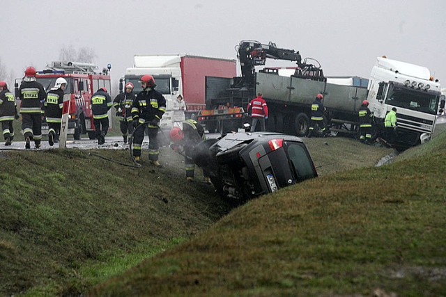 Wypadek na obwodnicy Legnicy