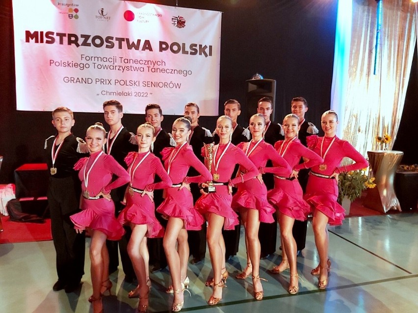 Zespół Aqua Dance z Żywca z tytułem Mistrza Polski Formacji Tanecznych