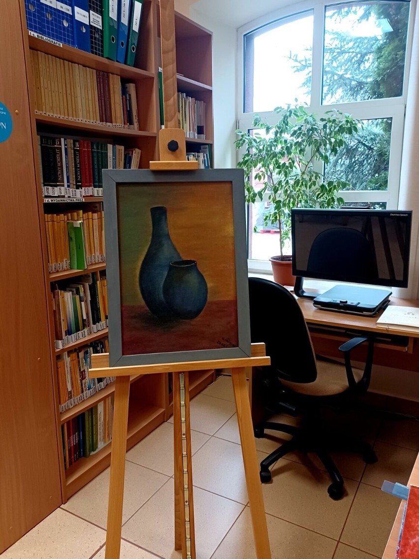 Magia kolorów - wystawa malarstwa Haliny Wójcik w bibliotece PWSZ w Chełmie