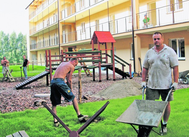 Na ul. Promiennej trwają ostatnie już prace.