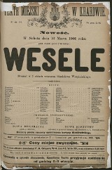 Kraków. Prapremiera „Wesela” Stanisława Wyspiańskiego na deskach Teatru Miejskiego miała miejsce 120 lat temu 