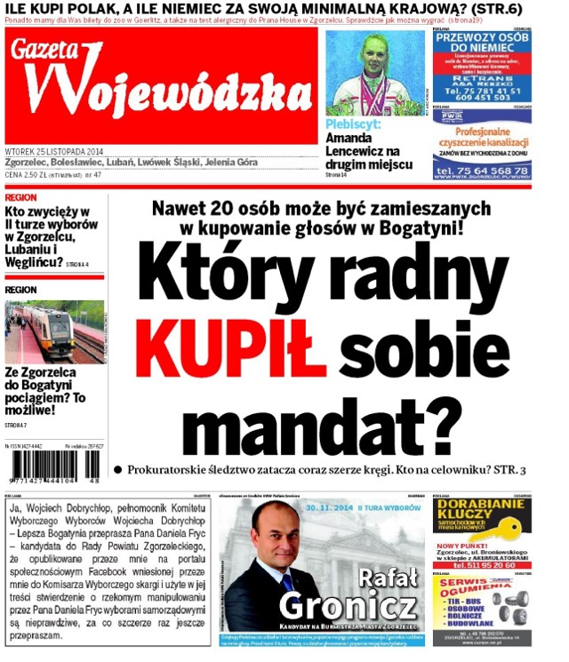 Gazeta Wojewódzka 25.11 - 01.12