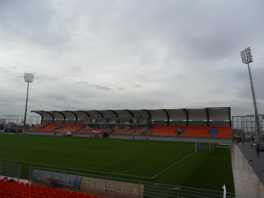 Budowa stadionu Termaliki Bruk-Bet Nieciecza. Niecieczanie wracają na swój stadion [ZDJĘCIA]