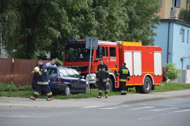 Kolizja drogowa w Łowiczu