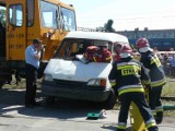 Krotoszyn. Drezyna uderzyła w samochód. Początek akcji Bezpieczny Przejazd. FOTY