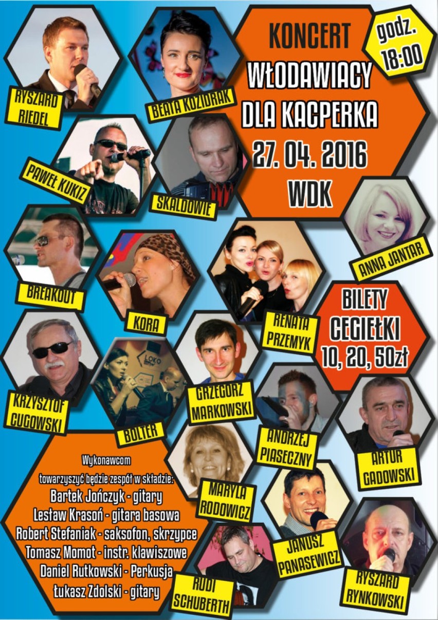 Koncert charytatywny – dla Kacperka

WDK, 27 kwietnia o...