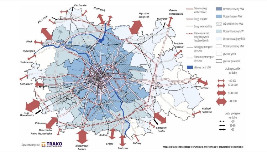 Powstaje kolejny kluczowy dokument dla rozwoju transportu w aglomeracji Warszawskiej. Sprzeczny z warszawskim studium?