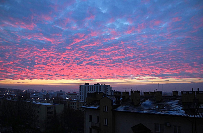 Piękny wschód słońca w Krakowie [ZDJĘCIA]