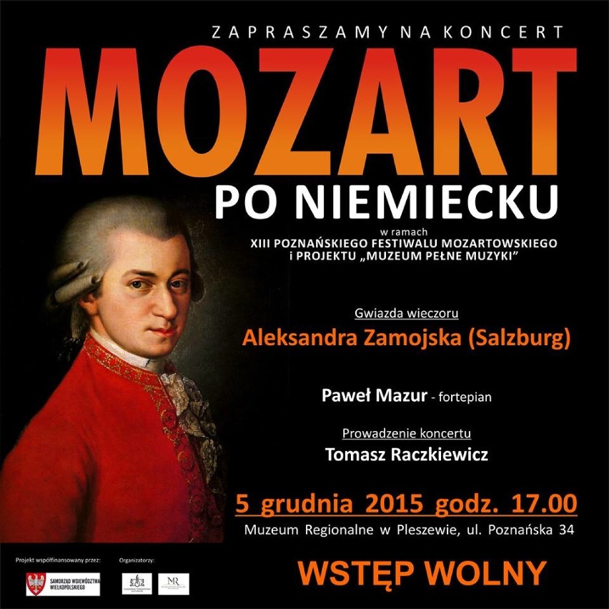 Koncert ,,Mozart po niemiecku'' w Muzeum Regionalnym w...