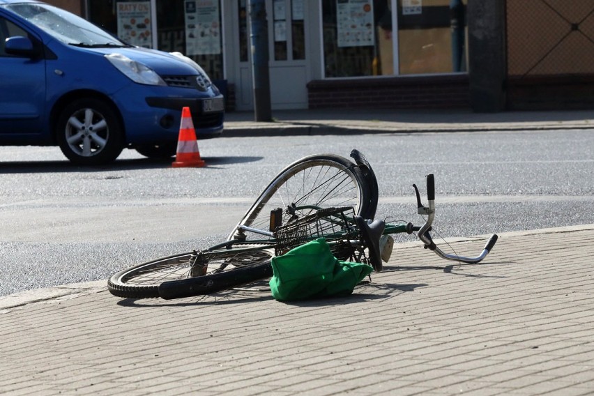 Wypadek na ulicy Wrocławskiej w Legnicy.