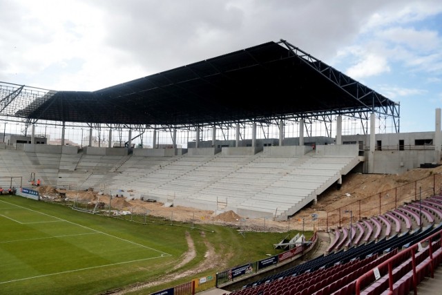 Stadion Pogoni Szczecin - stan na 31 marca.