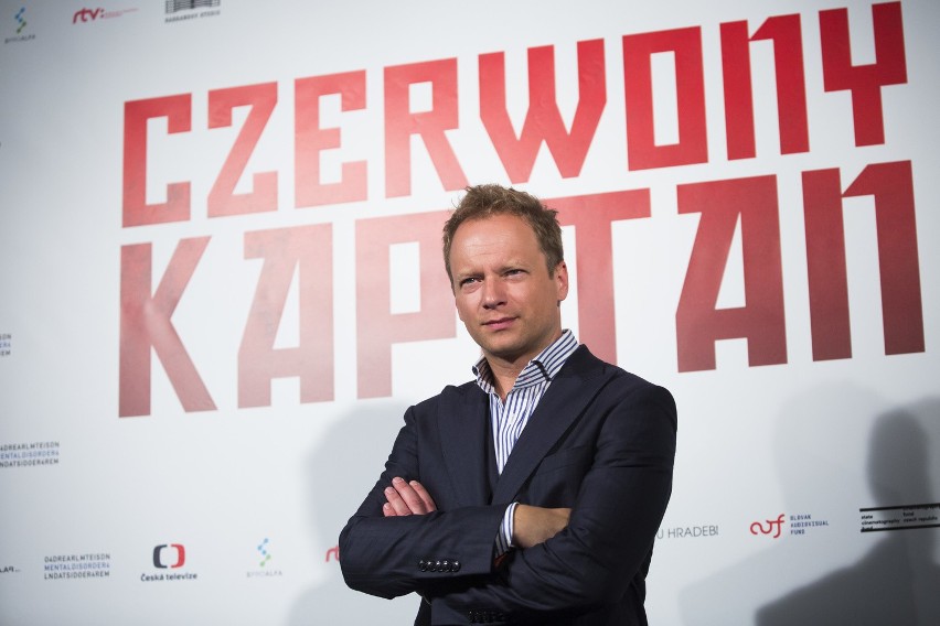 Kraków. Stuhr i Geišberg na uroczystej premierze "Czerwonego Kapitana" [ZDJĘCIA]