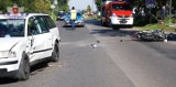 Ryki: Zderzenie auta z motocyklem i wpadka pijanego motocyklisty
