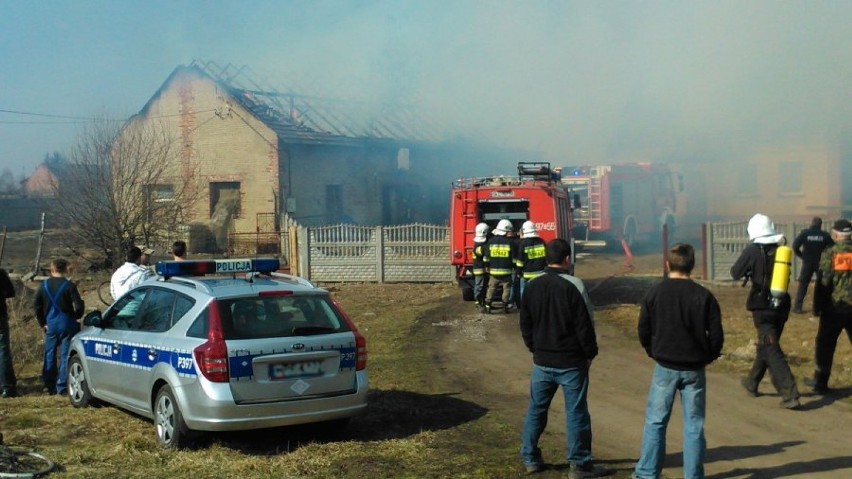 Pożar w miejscowości Cyganka