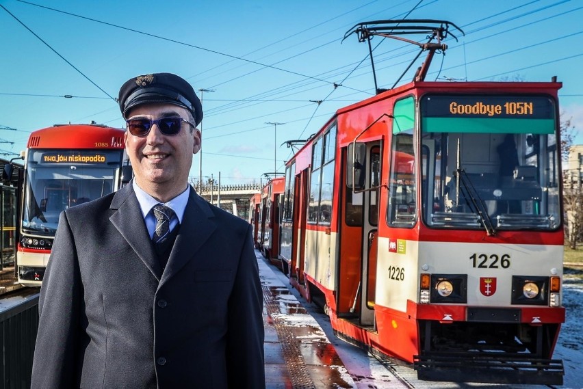 Ostatni przejazd tramwajem 105 w Gdańsku