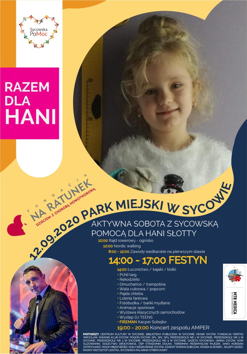 Aktywna sobota z Sycowską PoMocą dla Hani Słotty. Zapraszamy!