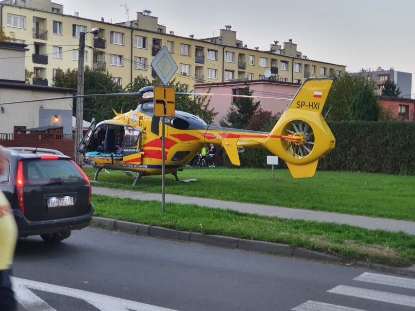 Helikopter LPR w Chorzowie lądował do starszej osoby,...