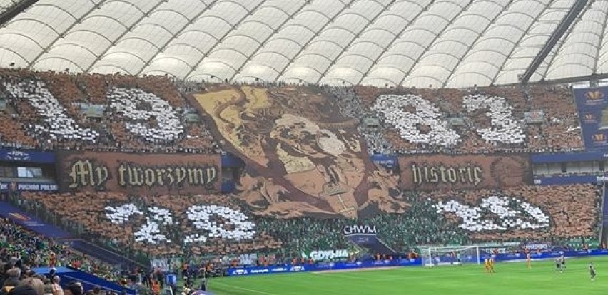 Finał Pucharu Polski. Kibice Lechii Gdańsk na Stadionie Narodowym  