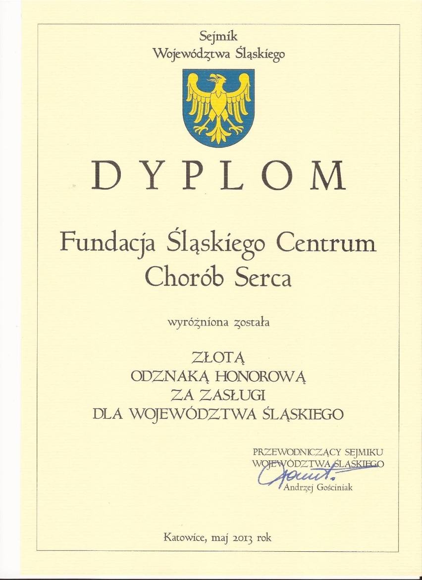 Fundacja Śląskiego Centrum Chorób Serca w Zabrzu - przekaż 1 procent