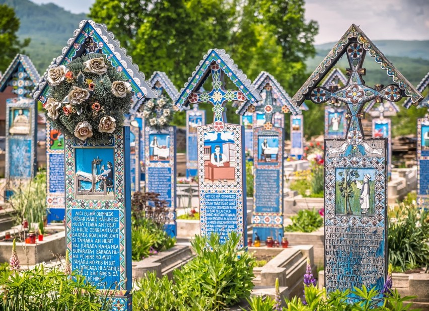 Wesoły Cmentarz w mieście Sapanta, Rumunia...