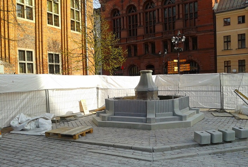 Toruńska fontanna " Flisak" ma być gotowa  w kwietniu