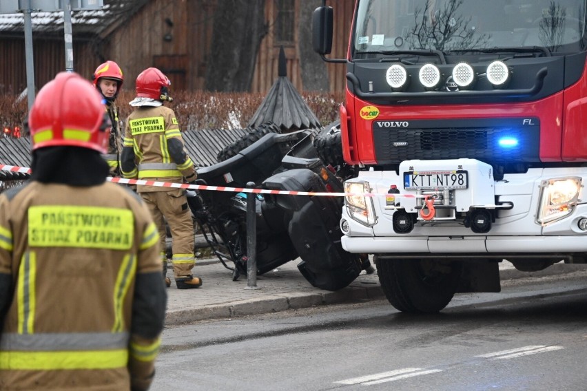 Wypadek quada na ul. Kościeliskiej w Zakopanem