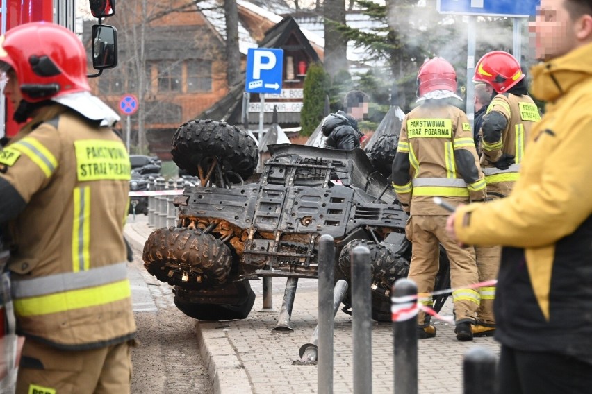 Wypadek quada na ul. Kościeliskiej w Zakopanem
