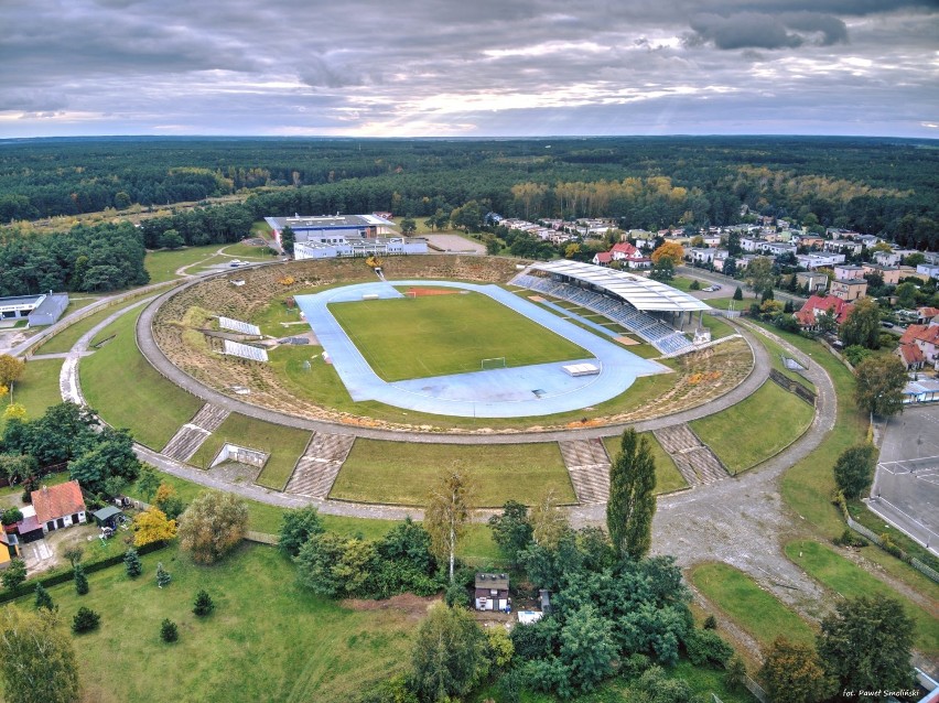 Stadion MOSiR na Żeromskiego w Pile