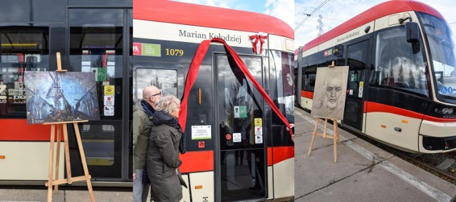 Marian Kołodziej został patronem tramwaju w Gdańsku. Uroczystość nadania imienia odbyła się na pętli tramwajowej na Chełmie w Gdańsku
