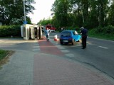 Wypadek kampera w Masłońskich. Sprawcą kierowca fiata seicento [ZDJĘCIA]