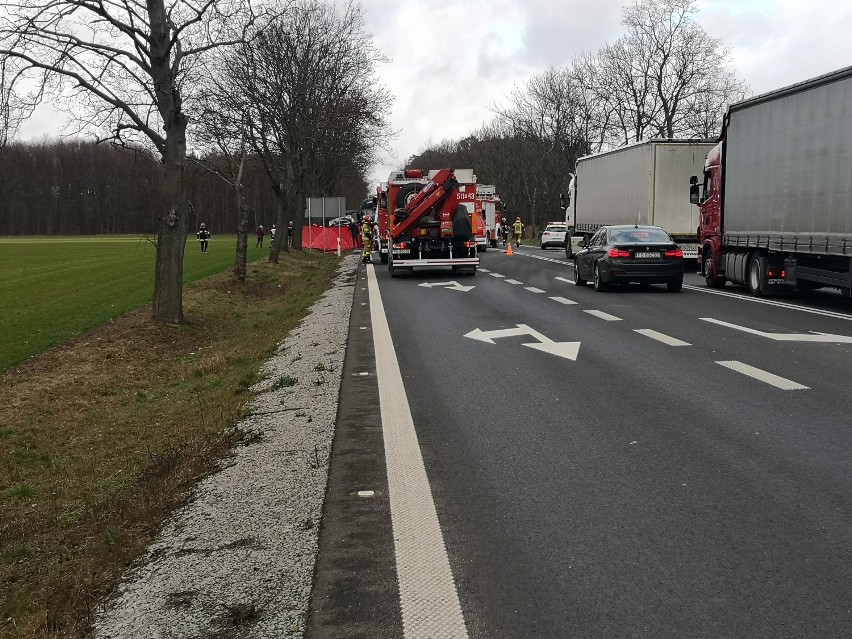 Wypadek na K92 koło Lwówka. Jedna osoba nie żyje!