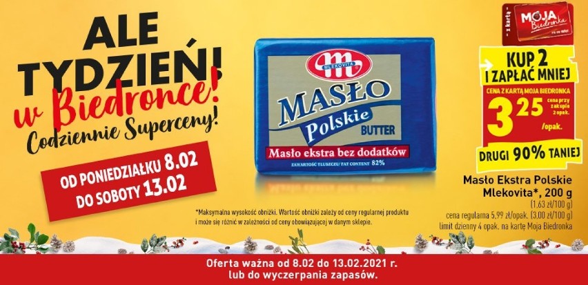 Biedronka

Masło Ekstra Polskie Mlekovita, 200 g
3,25 zł za...