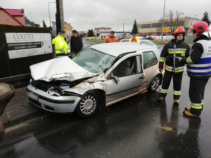  Wypadek na skrzyżowaniu ulic Okólnej z  Przemysłową 