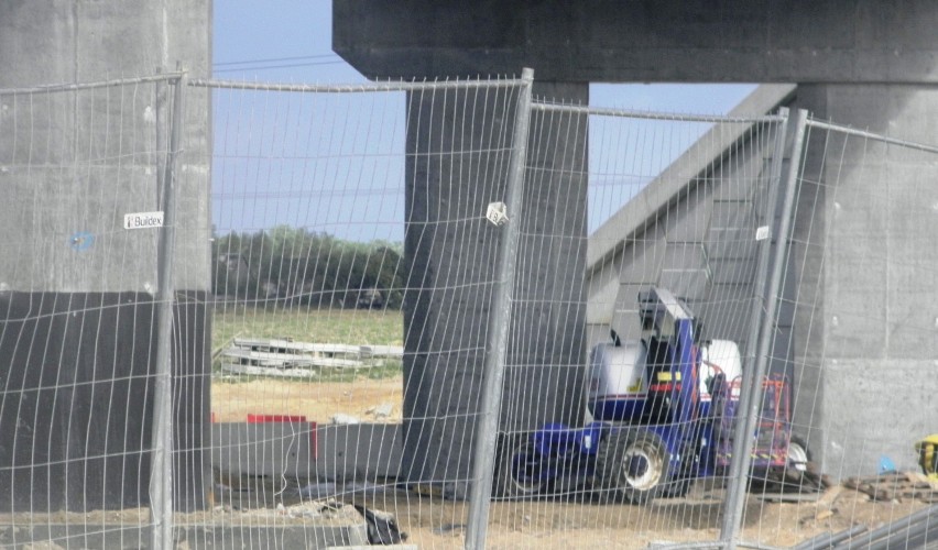 Zdjęcia z budowy autostrady A1 koło Torunia
