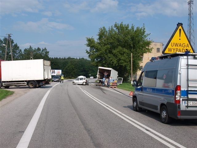 Wypadek w Górsku na trasie Bydgoszcz - Toruń. Zobacz zdjęcia