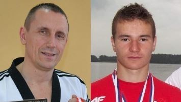 Piotr Żyjewski, Krystian Magdziak, zwycięzcy etapu powiatowego plebiscytu na najpopularniejszego trenera i sportowca roku 2013