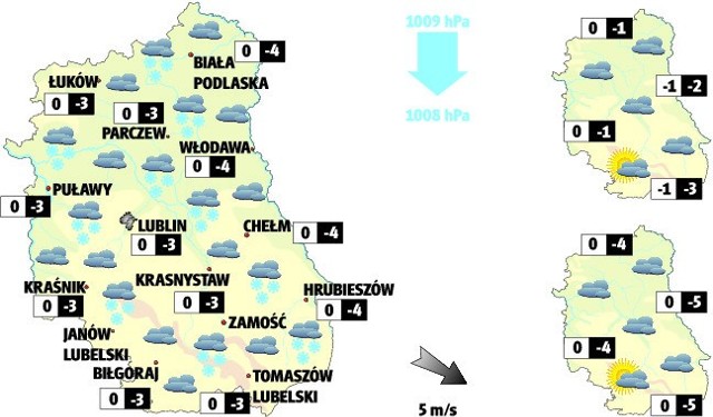 Lubelszczyzna: Pogoda na poniedziałek 3 grudnia