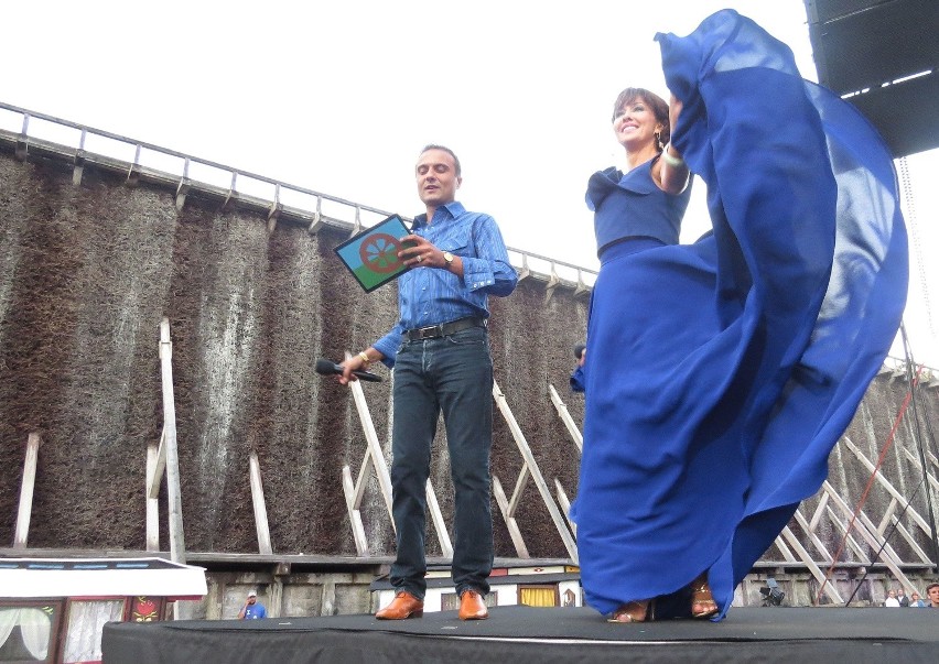 "Baron cygański" i fragment romskiego musicalu na gali festiwalu Romów w Ciechocinku 