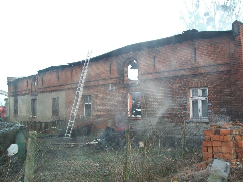 Pożar domu w miejscowości Uścięcin gm. Strzałkowo