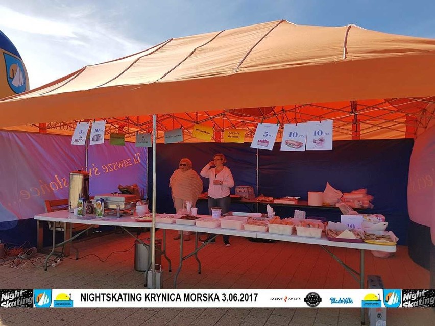 Krynica Morska. Night skating - nocny przejazd ulicami...