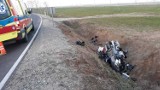 Wypadek motocyklisty na ul. Szczecińskiej w Gorzowie [ZDJĘCIA]
