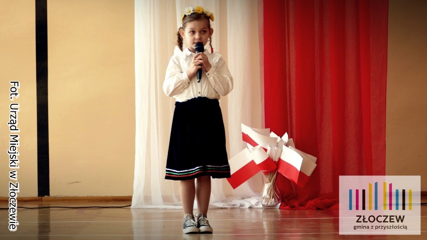 Uroczysta akademia z okazji Święta Konstytucji 3 Maja w szkole w Złoczewie ZDJĘCIA