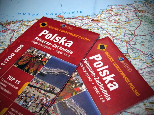 Mapy turystyczne z Dziennikiem Łódzkim - część pierwsza, Polska Północno-Zachodnia