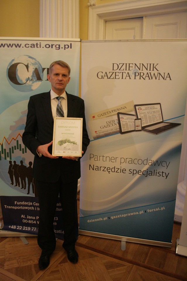 Burmistrz Łukowa wyróżniony w rankingu "Perły Samorządu 2012"