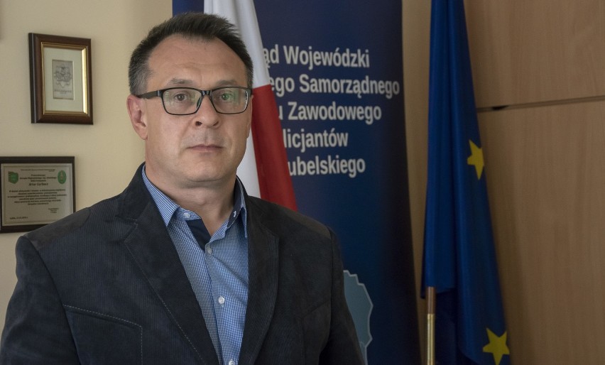 Artur Garbacz jest przewodniczącym NSZZ Policjantów woj....