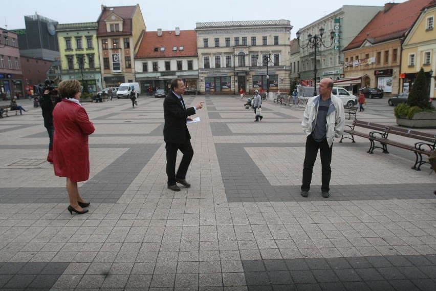 Wybory w Rybniku: Makosz i Kohut spotkali się na rynku. O czym rozmawiali