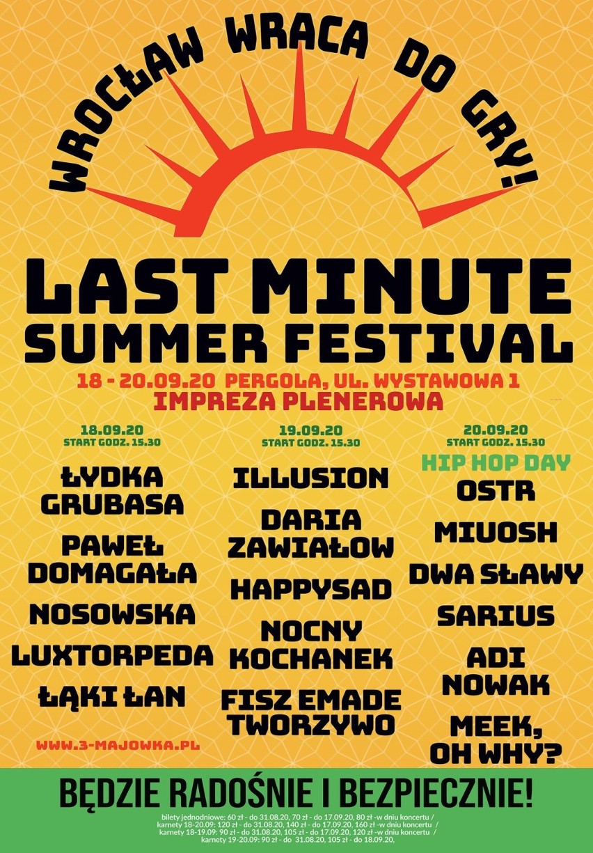 Last Minute Summer Festival już we wrześniu! Spotkajmy się we Wrocławiu!