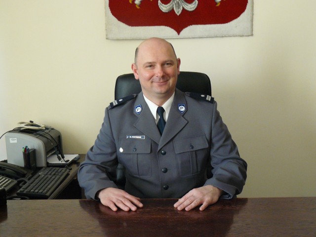 Podinsp. Radosław Pietrzak, komendant powiatowy policji
w Pruszczu Gdańskim