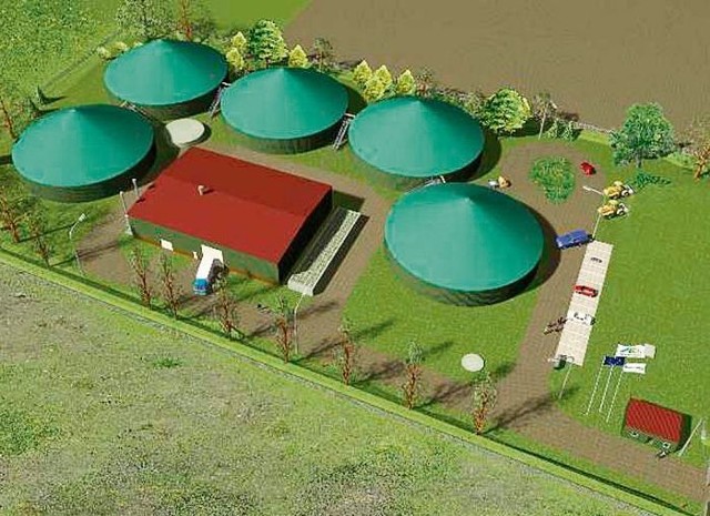 Biogazownia w Zaworach będzie wyglądała podobnie do tej, która powstanie w Golinie